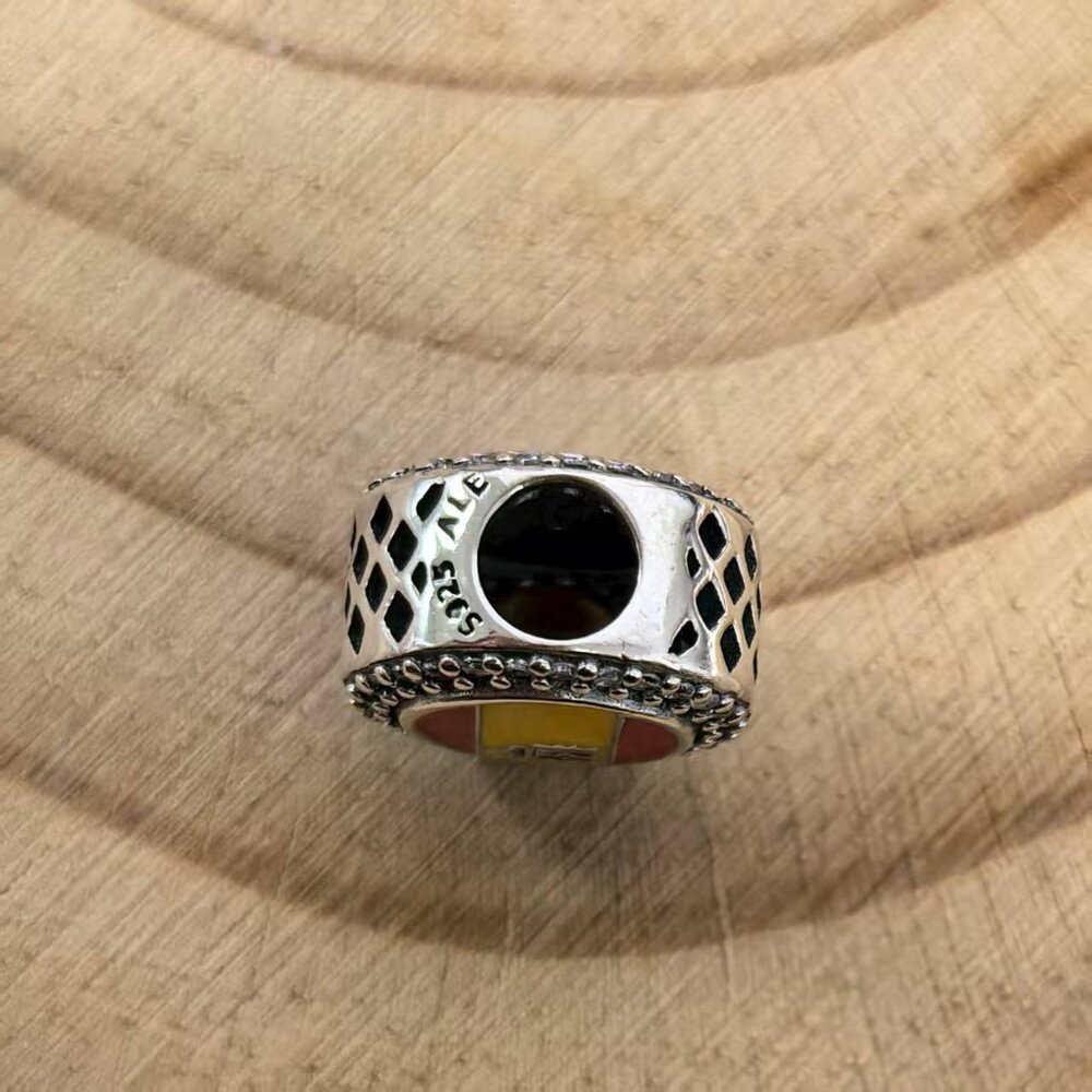 Pandora Spain Flag pendant, S925 Silver Jewelry - Picture 4 of 4